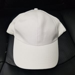 White Ponytail Baseball Cap